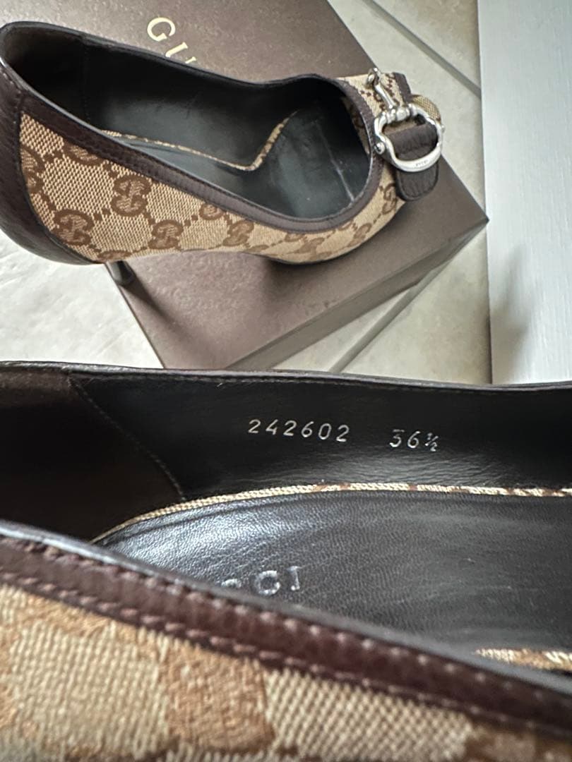 Gucci グッチ　オープントゥ ハイヒール　36 37 23.5cm 24cm