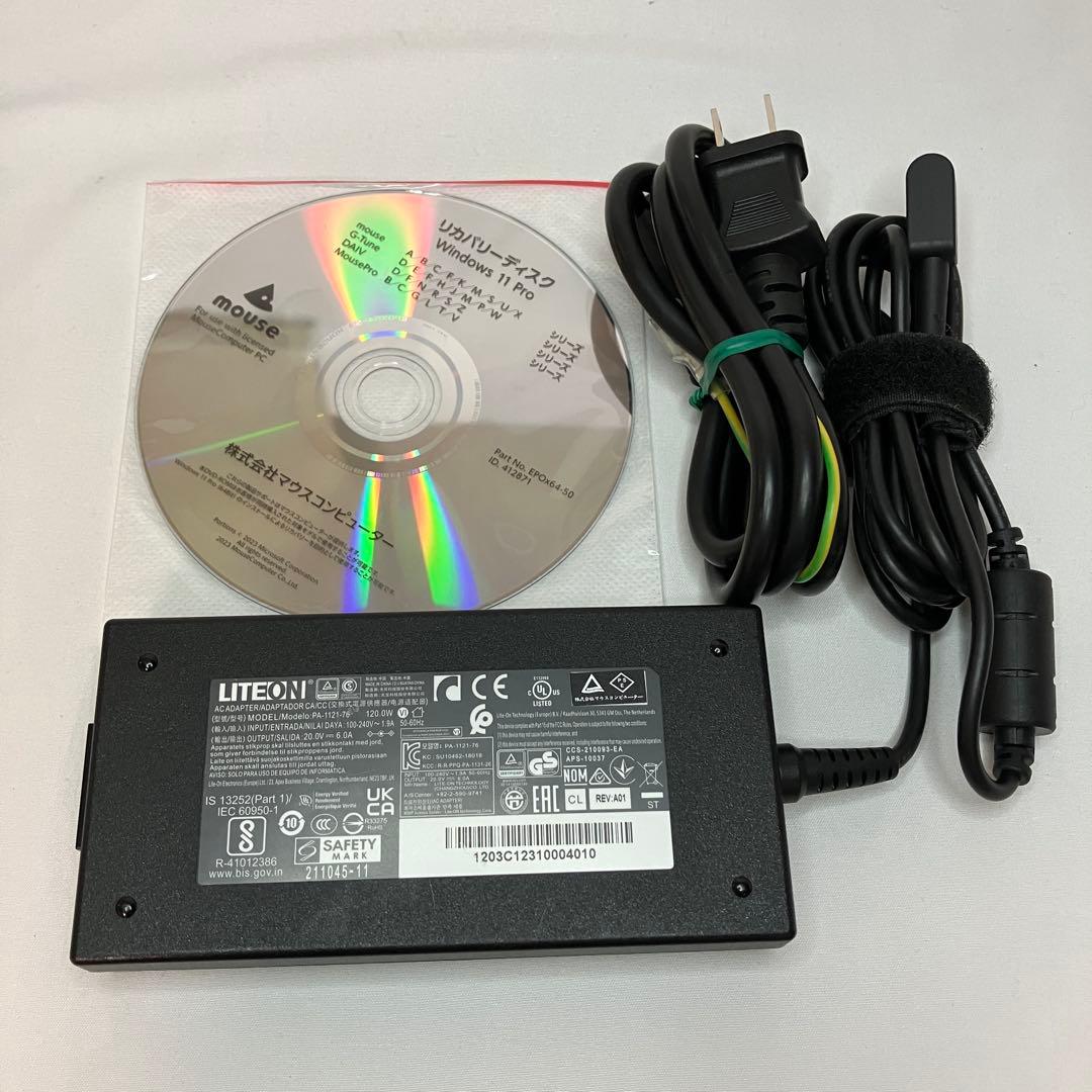 美品 mouse K5 12世代 i7 16GB 512G MX550 オフィス