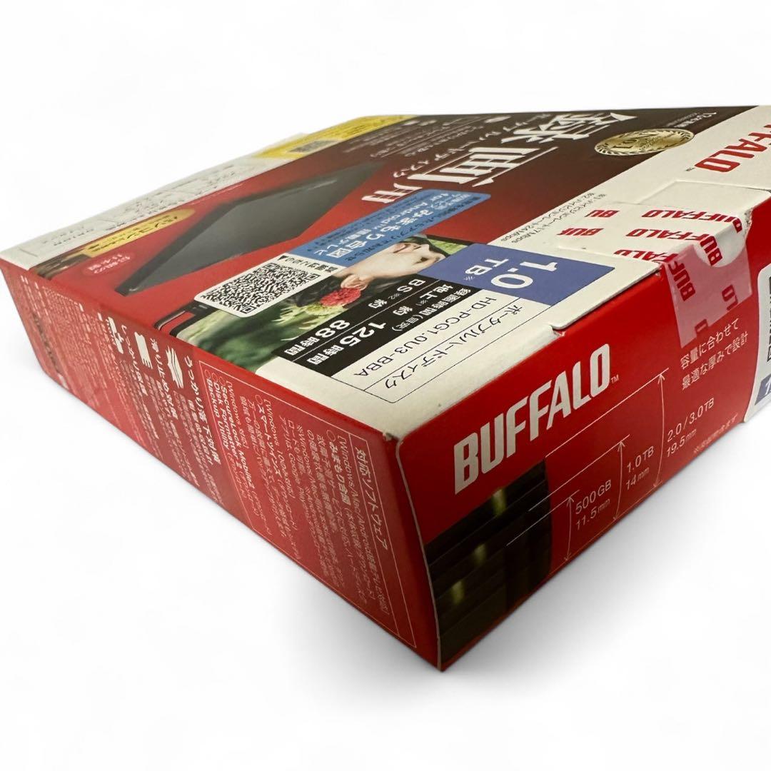 BUFFALO USB3.1(Gen.1)対応 ポータブルHDD ブラック1TB