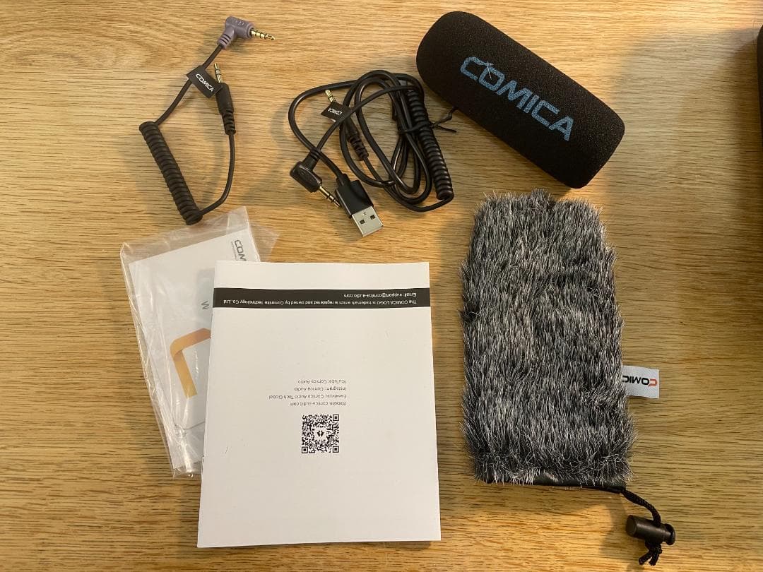 【未使用に近い】COMICA VM20 ショットガンマイク／おまけ付き／動作良好