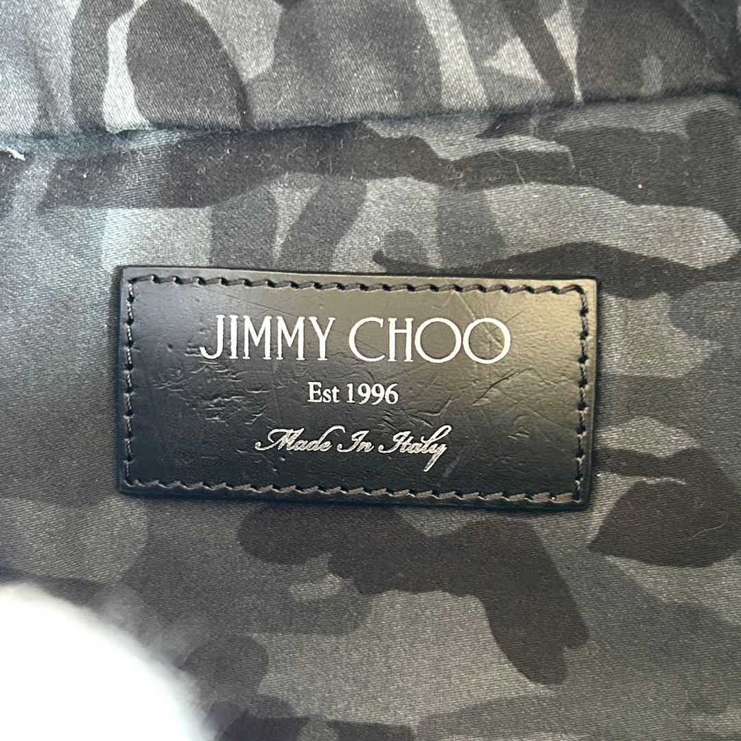 極美品✨ ジミーチュウ デリー スタースタッズ レザー ボディバッグ シルバー