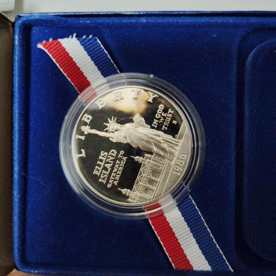 1986年 自由の女神 プルーフ銀貨