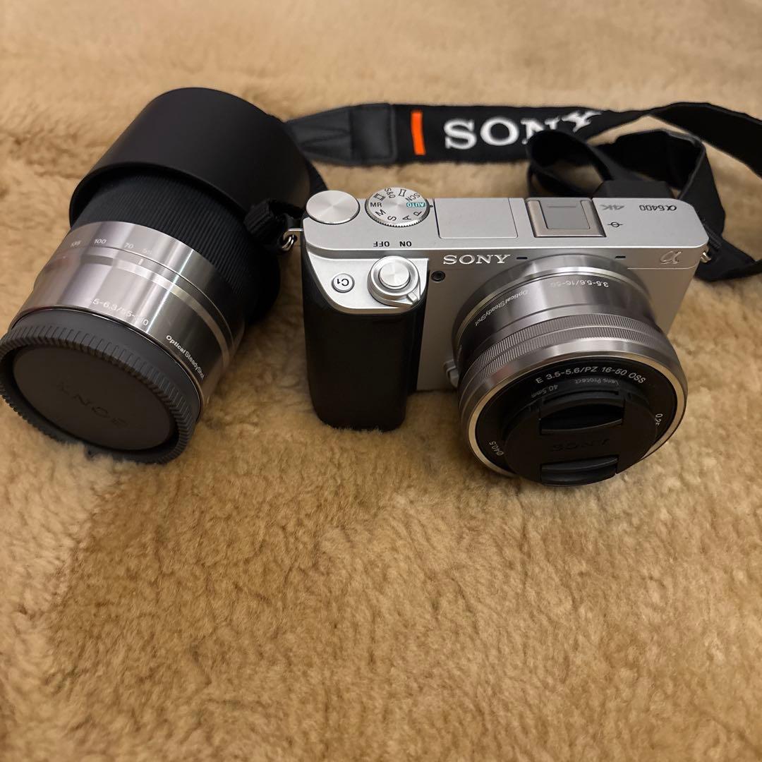 本日限定価格 SONY α6400 ミラーレスカメラ シルバー 収納ケース付き