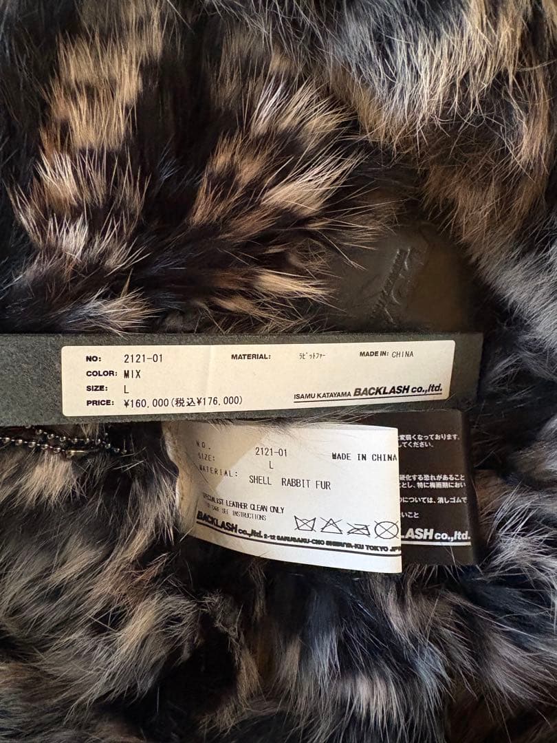 バックラッシュ、ラビットファーパーカー24年モデル着用1回極美品 Death‼️