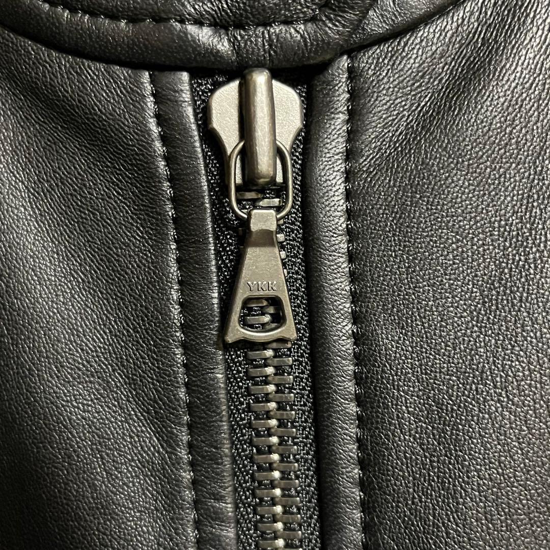 セオリー 羊革 シングル レザージャケット BAVEWICK ブラック S