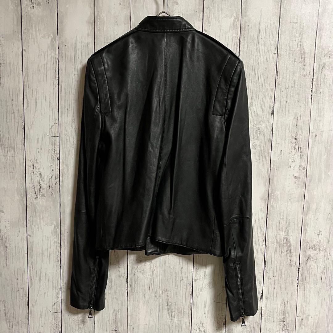 セオリー 羊革 シングル レザージャケット BAVEWICK ブラック S