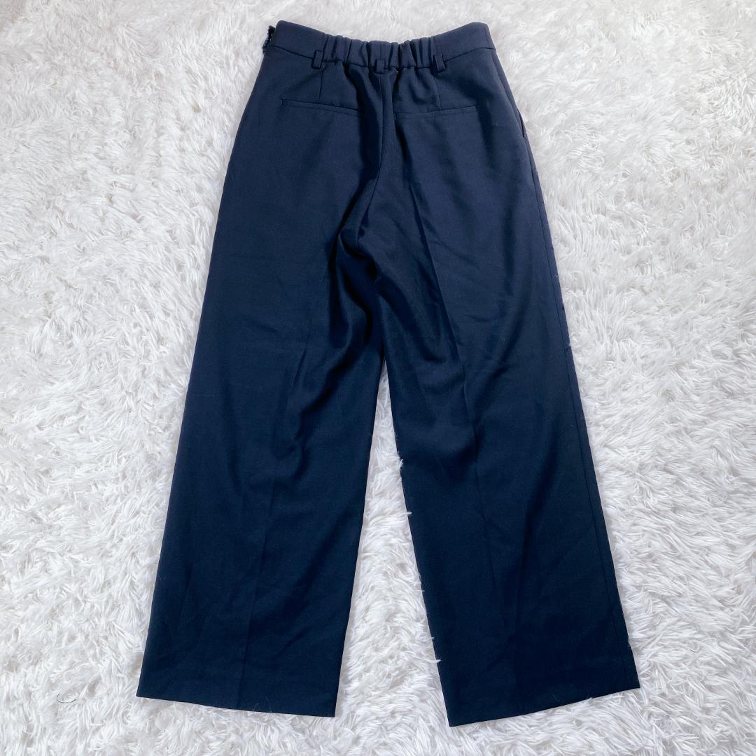 美品 グリーンレーベルリラクシング ノーカラーレディース スーツ 2ピース