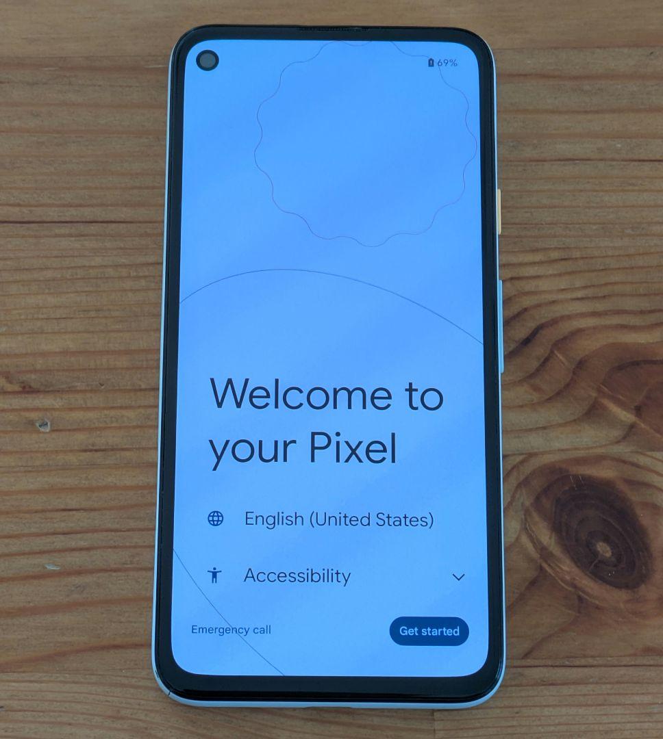Google pixel 4a 128GB SIMフリー Barely Blue