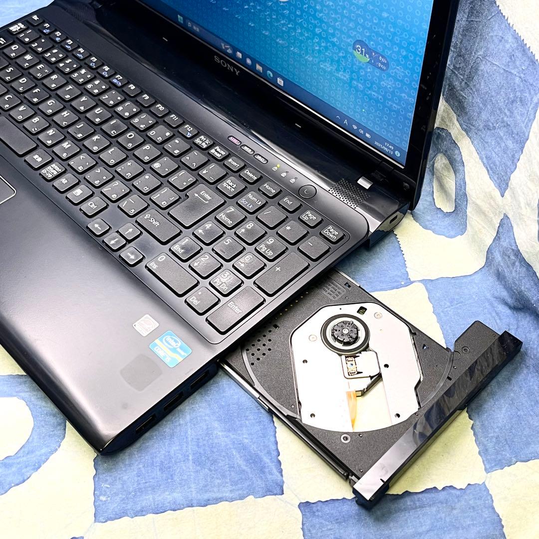 人気VAIO♡快適SSD☆高性能i5☆大人な黒ノートPC♪カメラ付！Win11