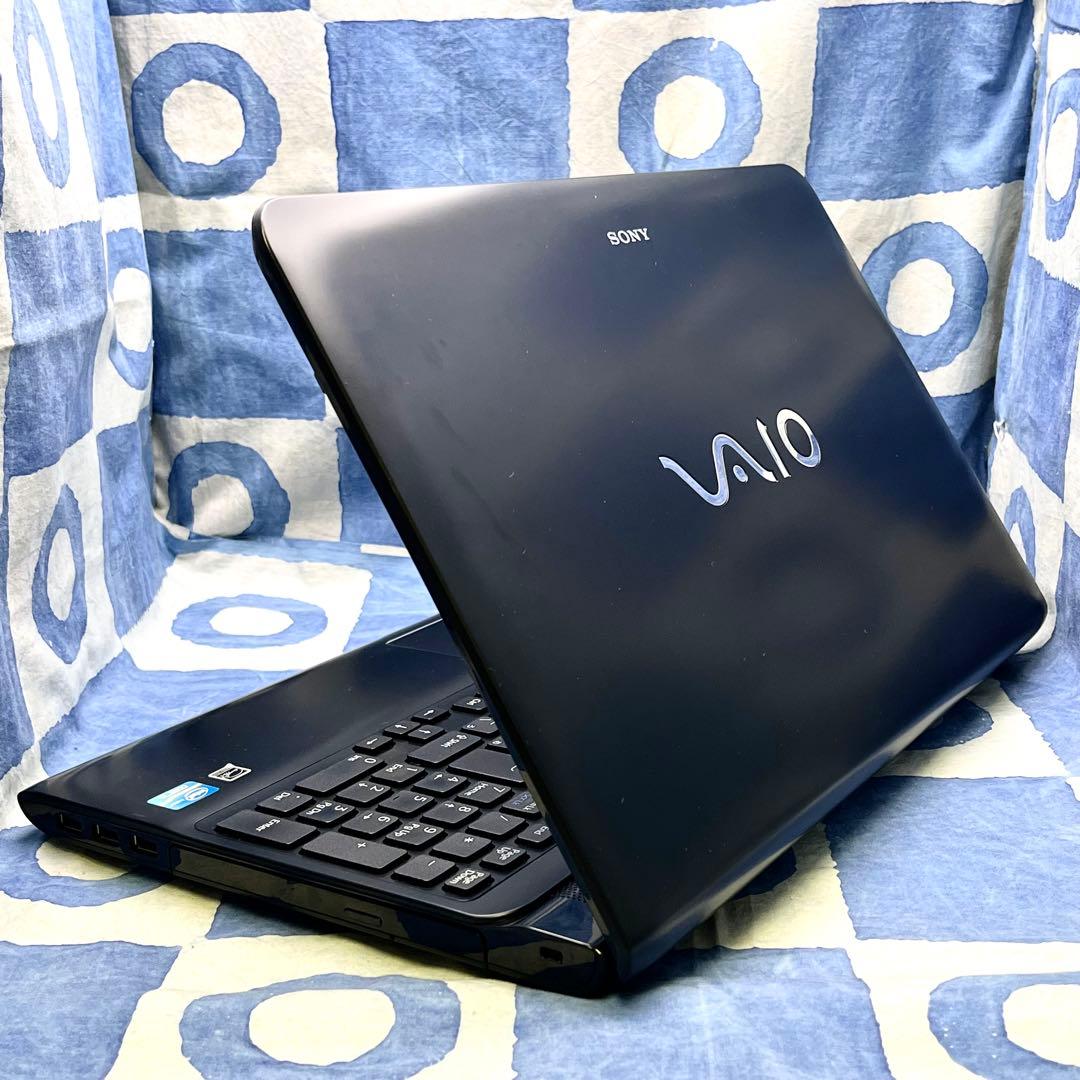 人気VAIO♡快適SSD☆高性能i5☆大人な黒ノートPC♪カメラ付！Win11