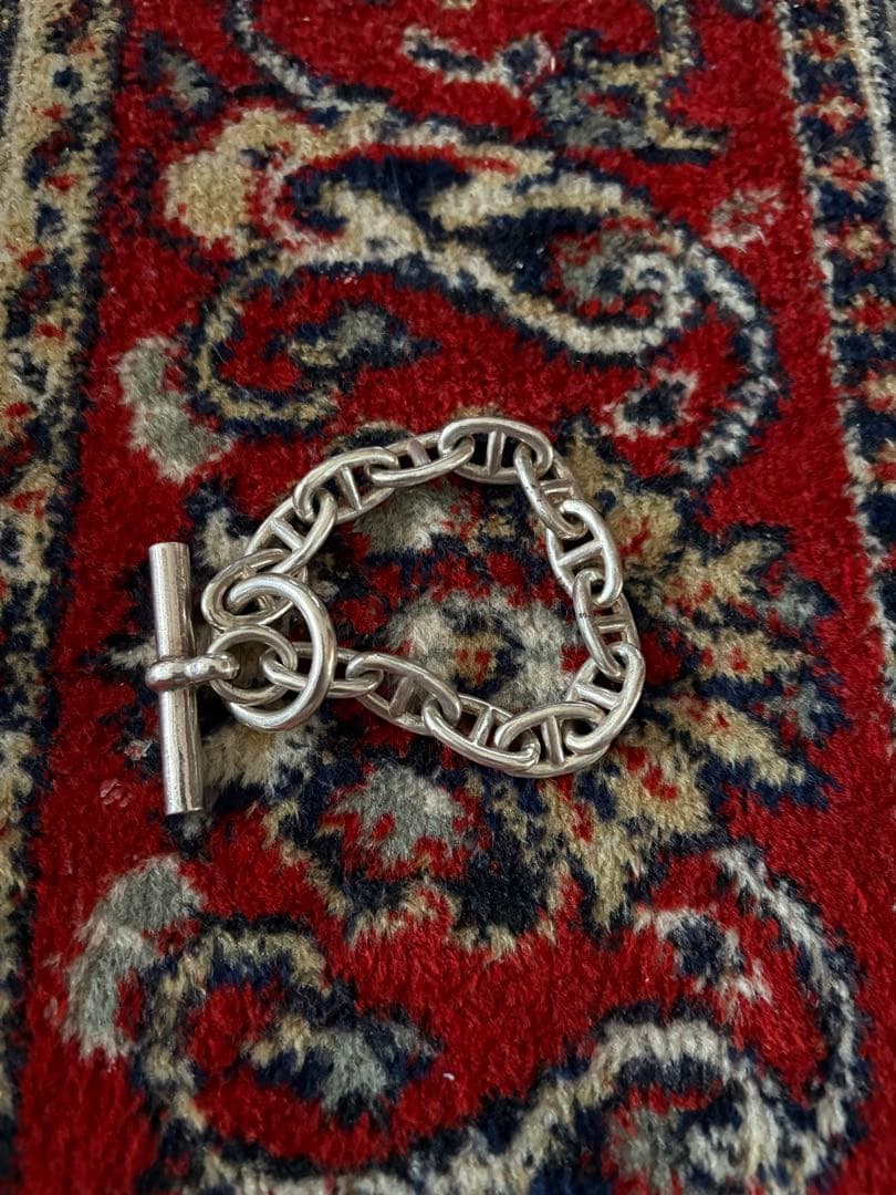 シルバー チェーンブレスレット シエーヌダンクル風