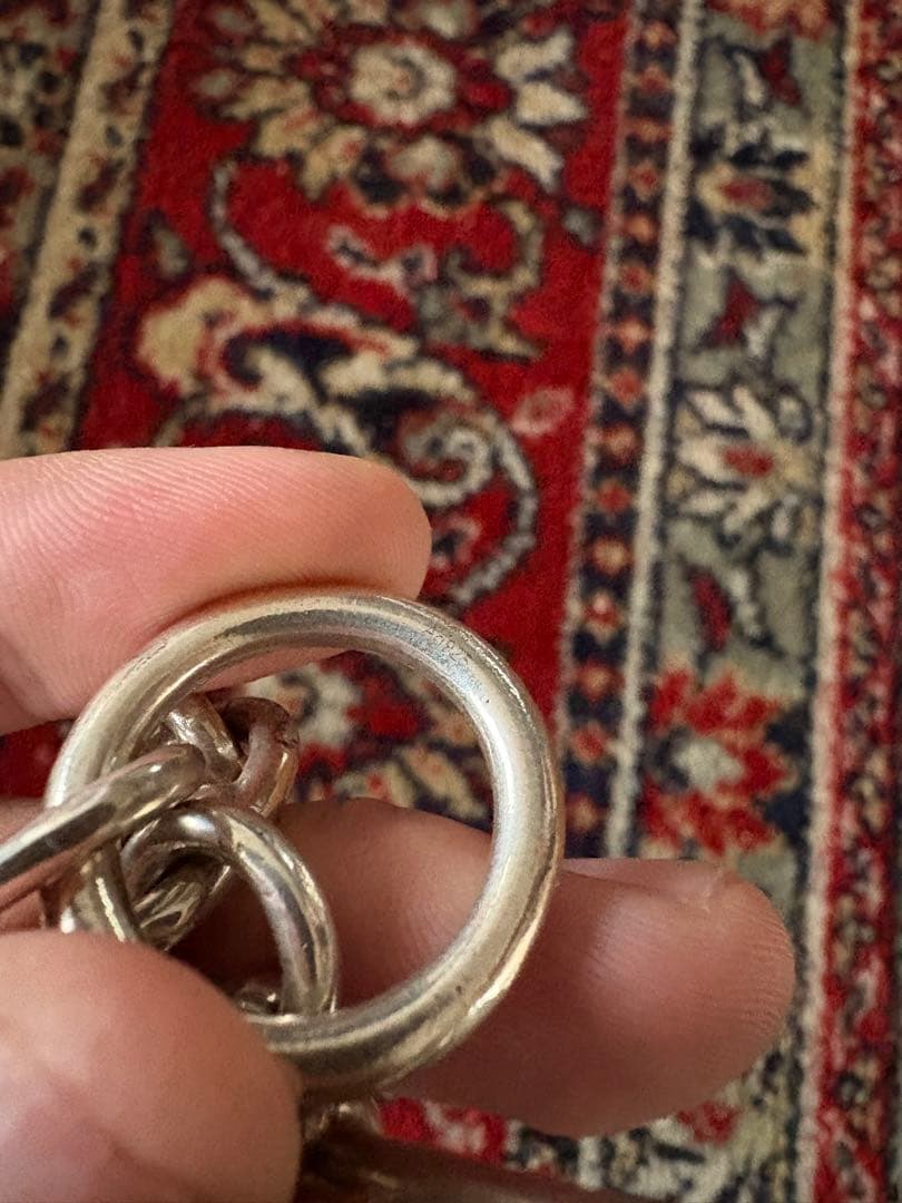 シルバー チェーンブレスレット シエーヌダンクル風