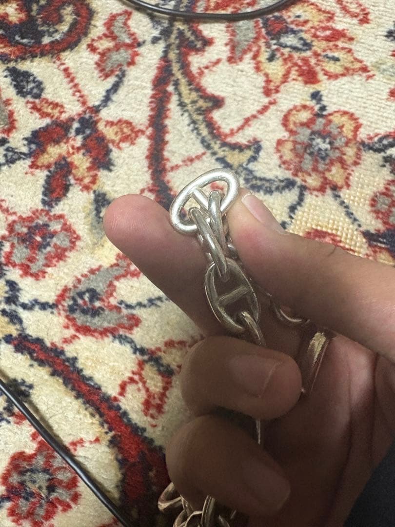 シルバー チェーンブレスレット シエーヌダンクル風