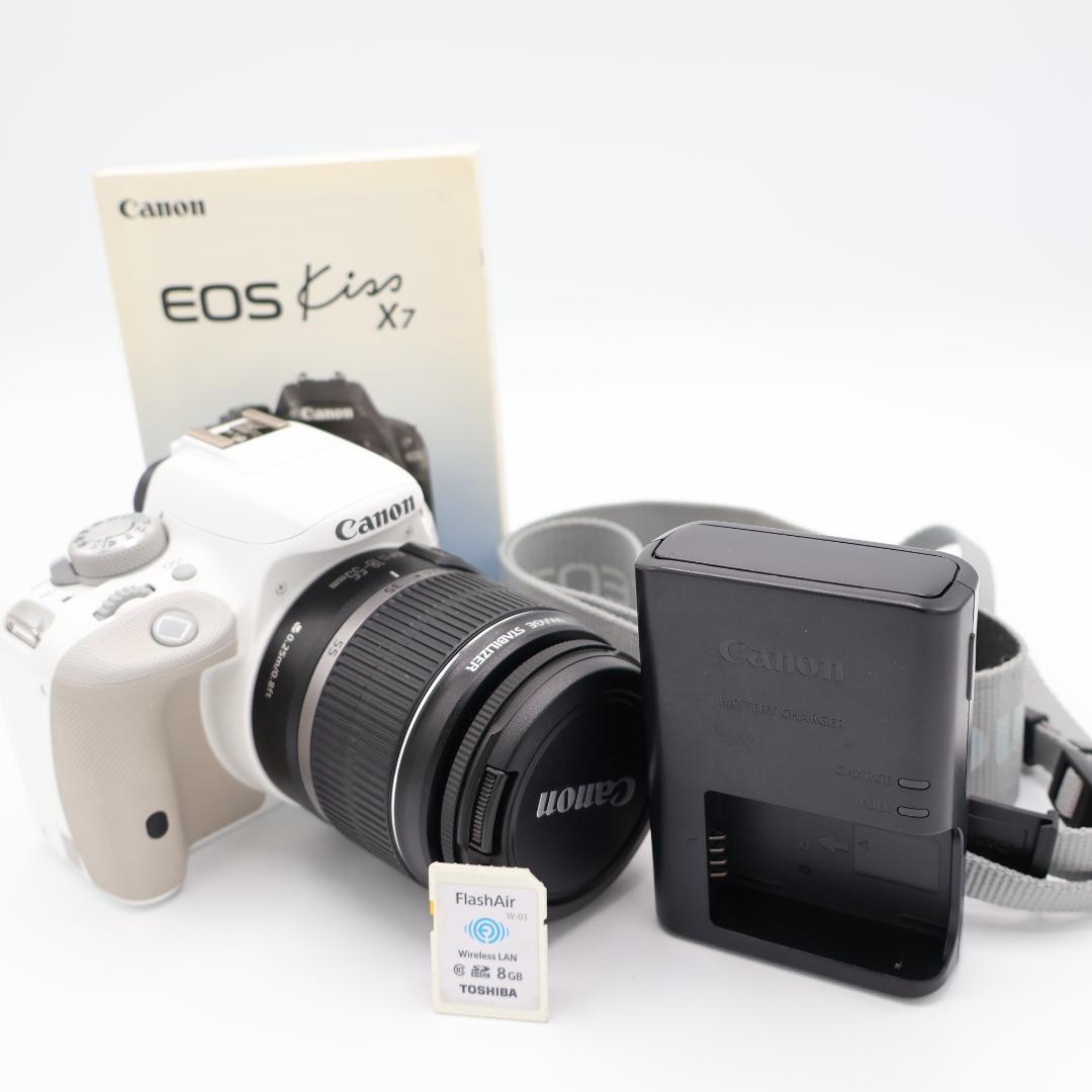 ❤️大人気カラー Canon kiss X7❤️ レンズキット スマホに転送 ♪