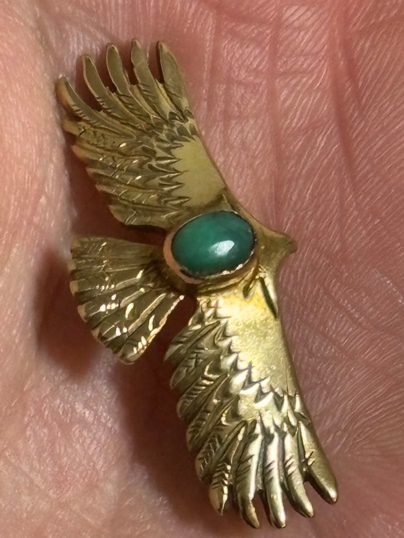 ビンゴブラザーズK18ターコイズ付ミニイーグルトップ数原龍友着用不用品出品