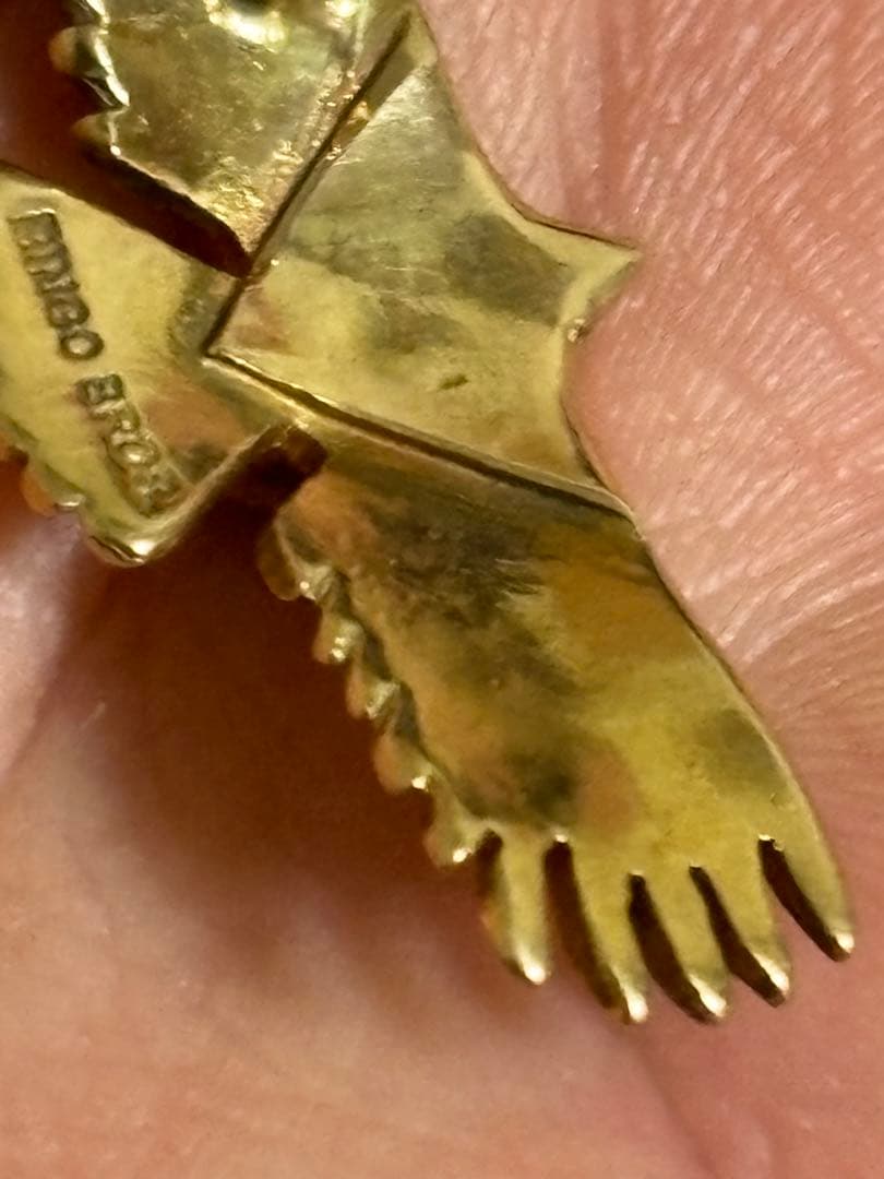 ビンゴブラザーズK18ターコイズ付ミニイーグルトップ数原龍友着用不用品出品