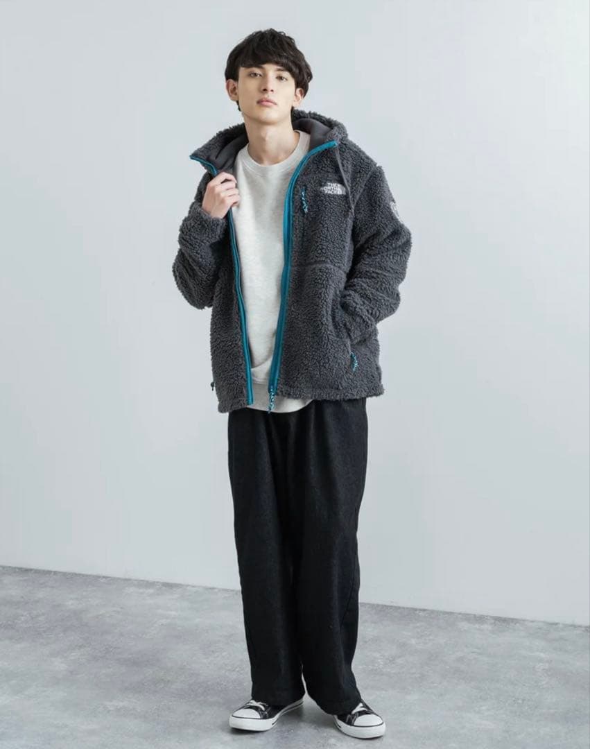 【韓国THE NORTH FACE 】フリースボアジャケット チャコールグレー