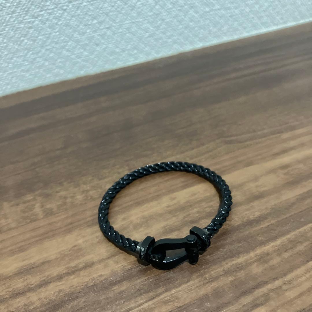 FRED フレッド フォース10 ブレスレット ブラックダイヤ ラージモデル