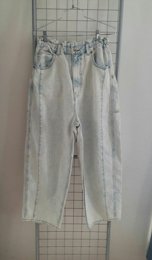 URCH RNA ケミカル加工のワイドストレートパンツ