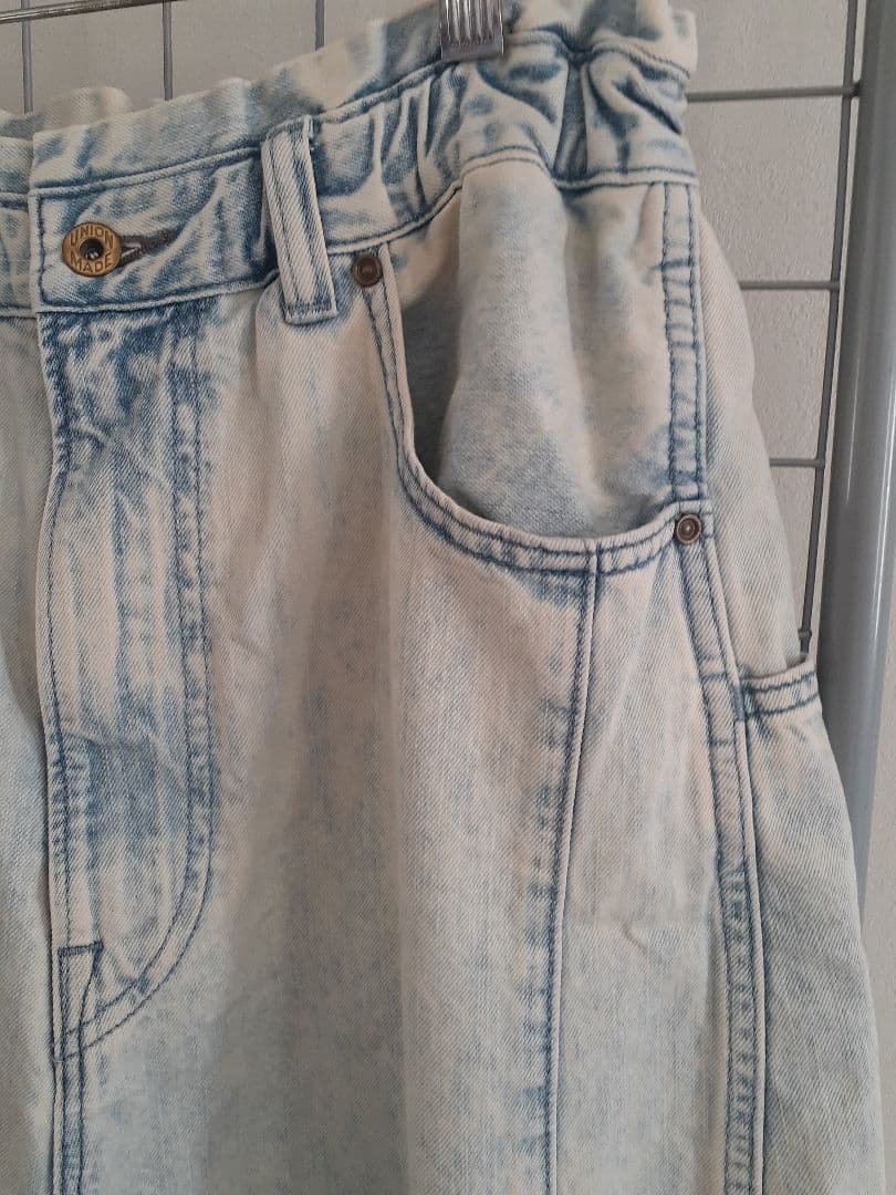 URCH RNA ケミカル加工のワイドストレートパンツ