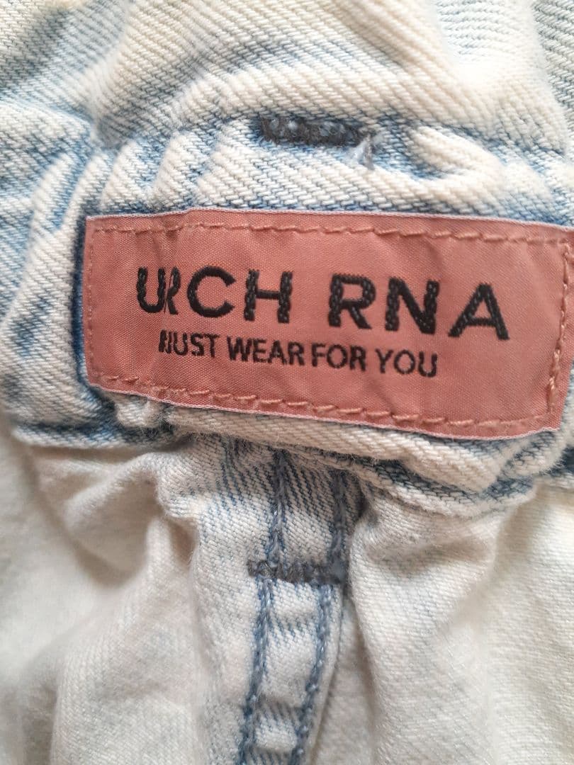 URCH RNA ケミカル加工のワイドストレートパンツ