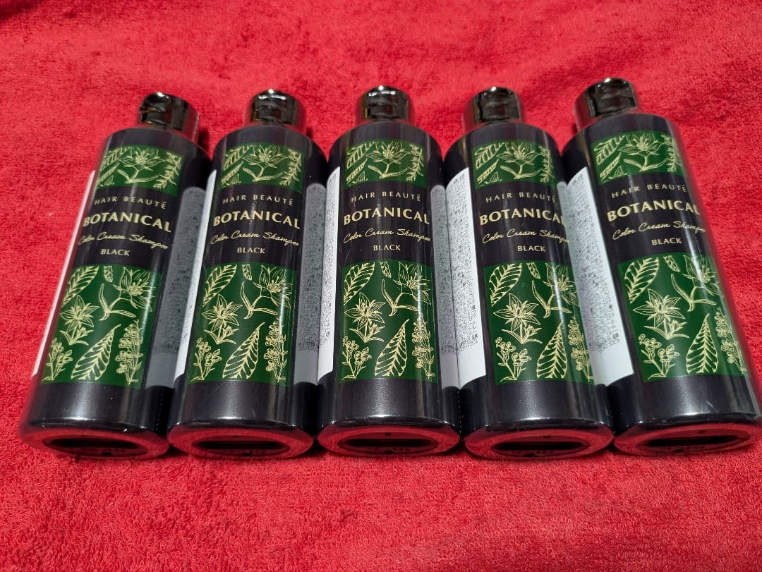 ボタニカルカラークリームシャンプー5本セット(ブラック)