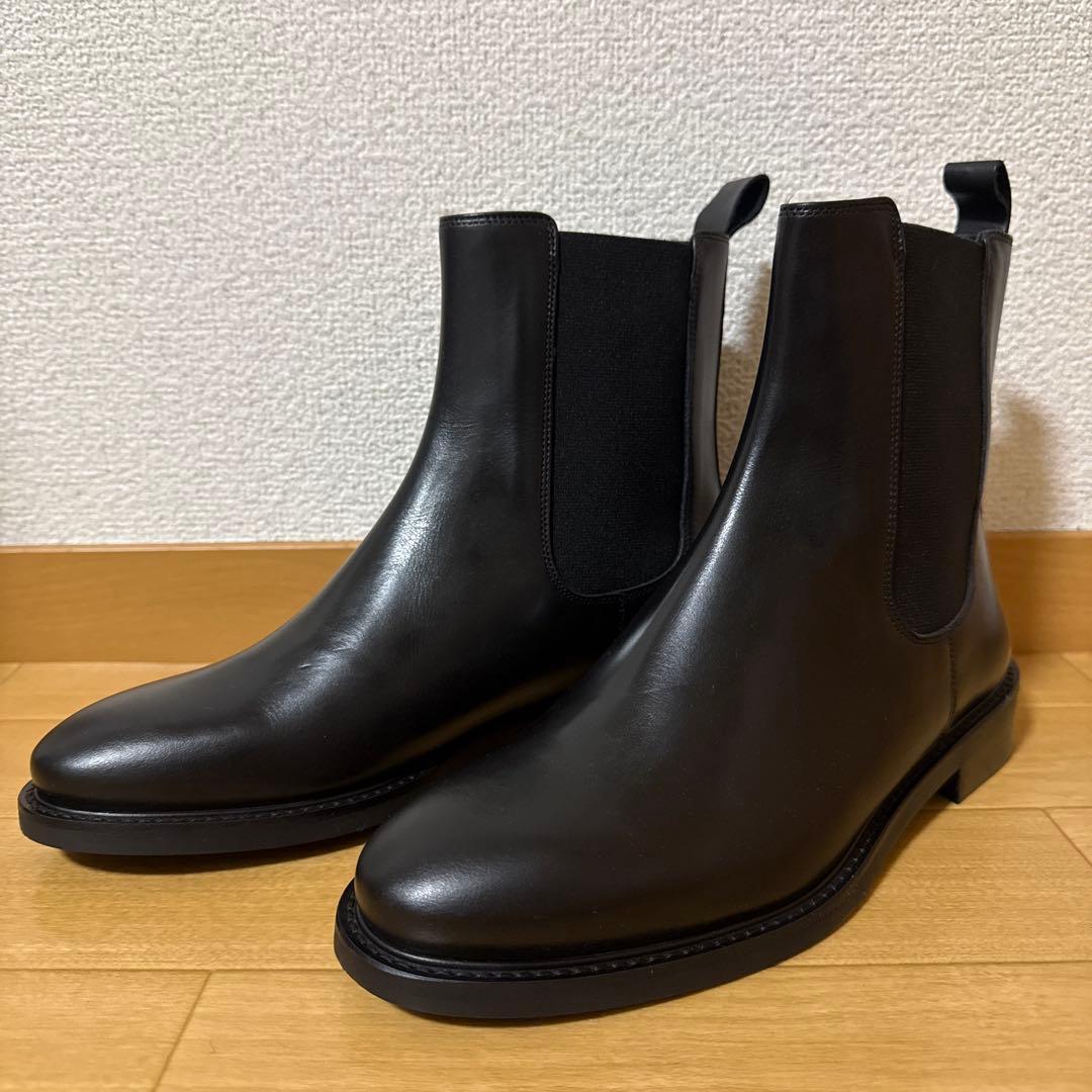 新品未使用 TOMORROWLAND サイドゴアショートブーツ ブラック