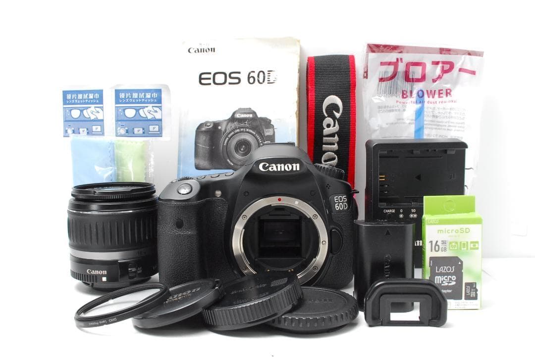 【使用感少美品】Canon EOS 60D　スマホ転送　自撮り　写真も動画もOK