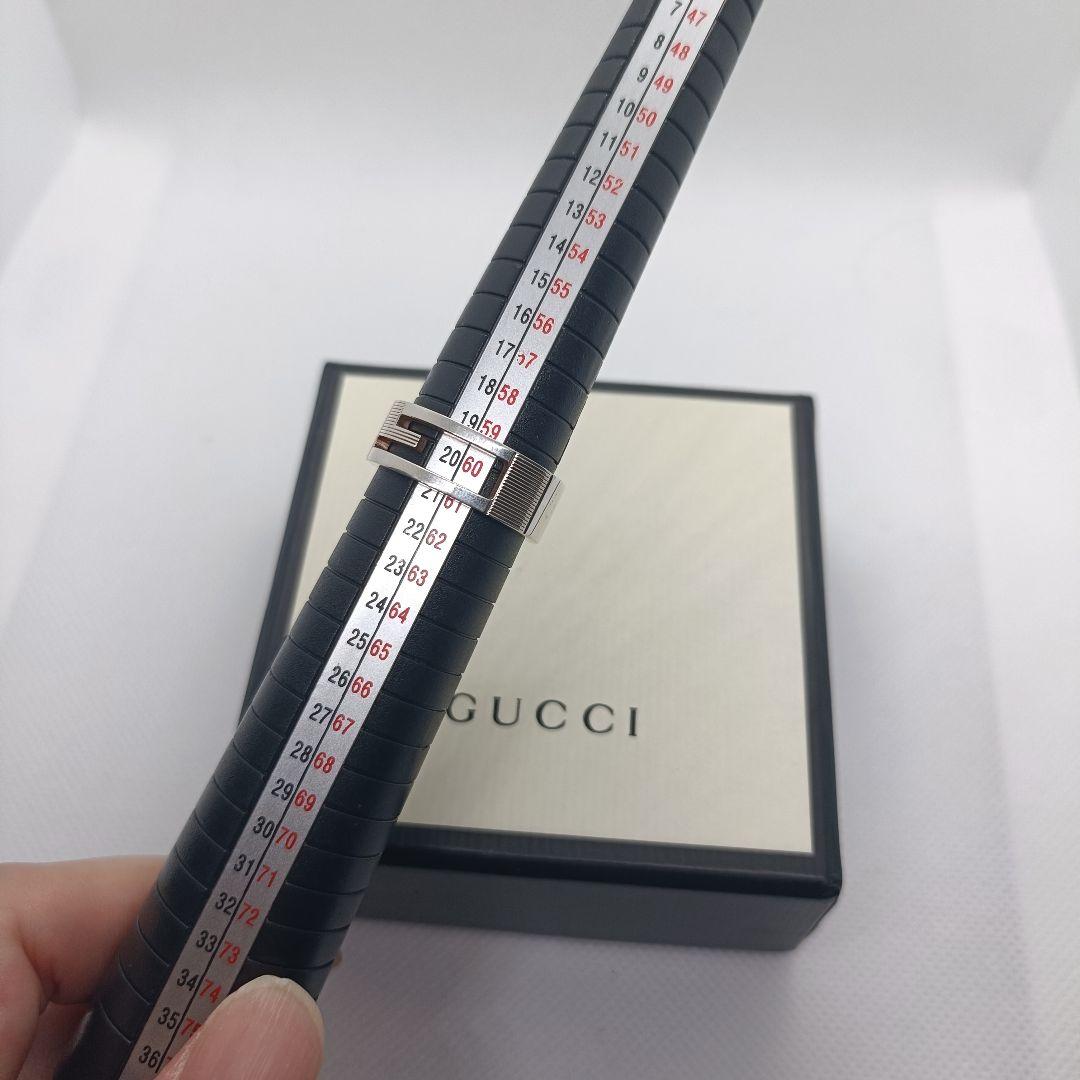 GUCCI✨　リング　20号　カットアウト　シルバー　925