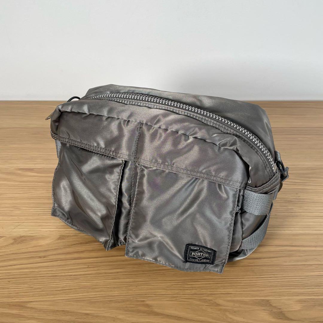 ポーター　ウエストポーチ　ウエストバッグ　ボディバッグ　グレー