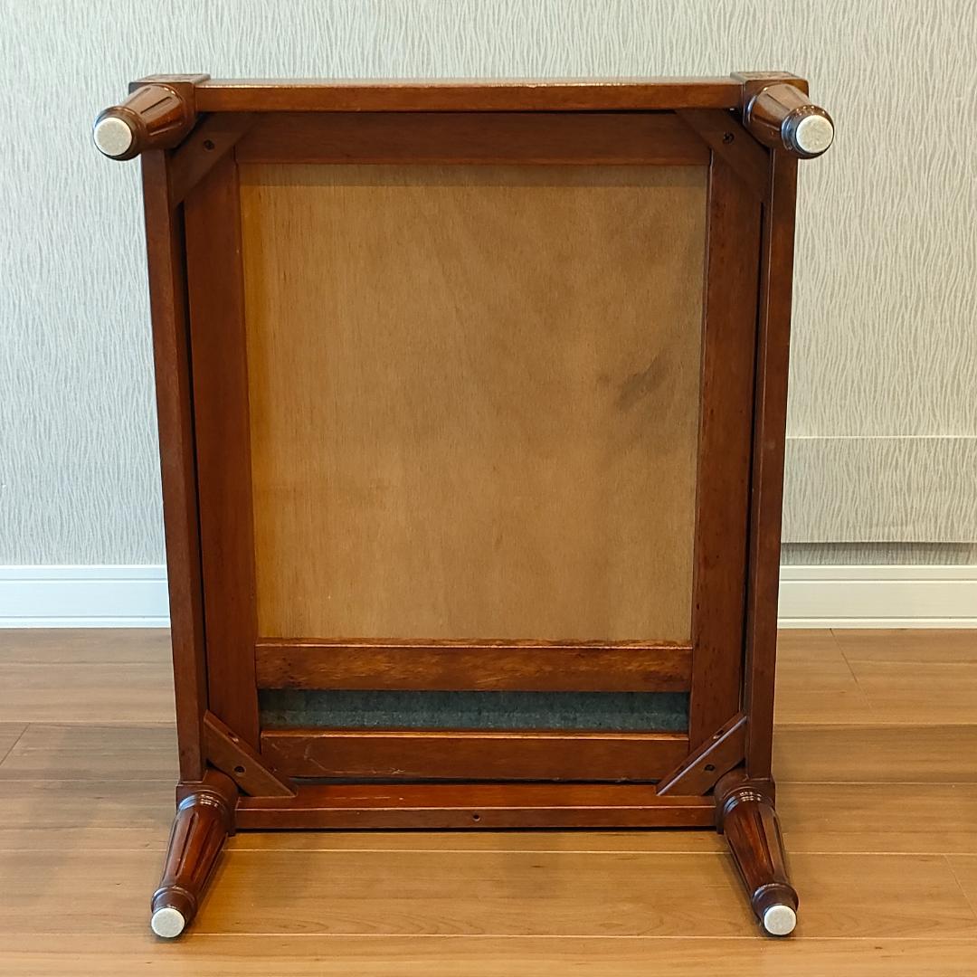 アンティーク　一人掛けソファ　ミントグリーン　ローチェア①