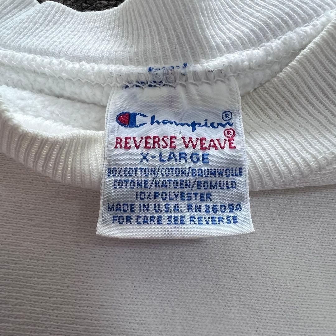 90s チャンピオンリバースウィーブ　染み込みプリント　サイズXL