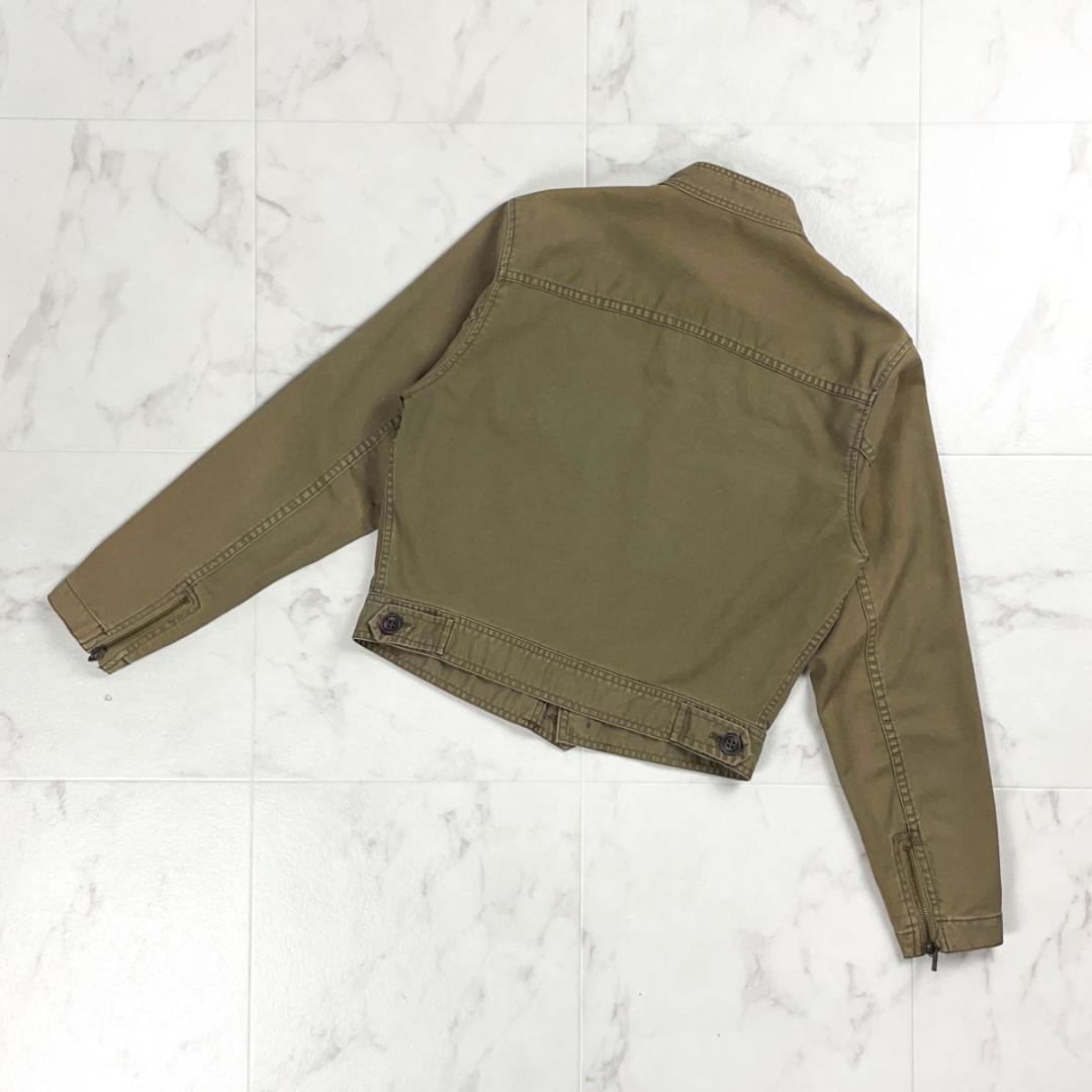 ヒステリックグラマー ミリタリーショートジャケット カーキ サイズF*BD949