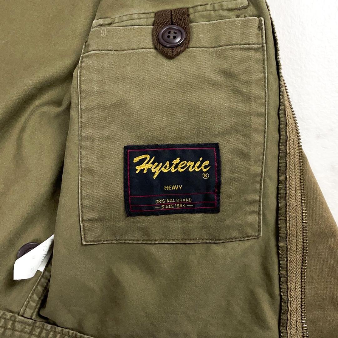 ヒステリックグラマー ミリタリーショートジャケット カーキ サイズF*BD949