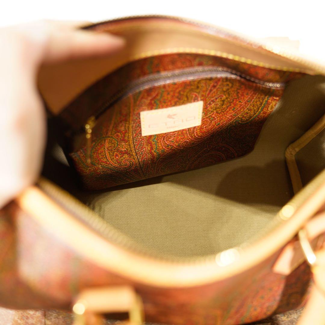 ETRO エトロペイズリー柄デザインボストンバッグ