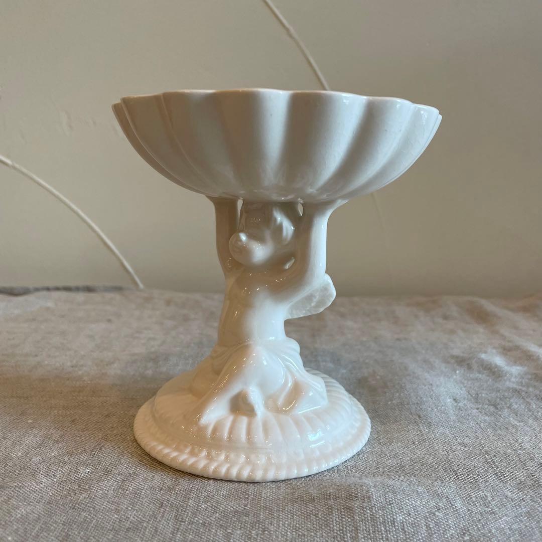 ヴィンテージ　天使の器　小物入れ　陶器　置物　ブロカント　ビンテージ