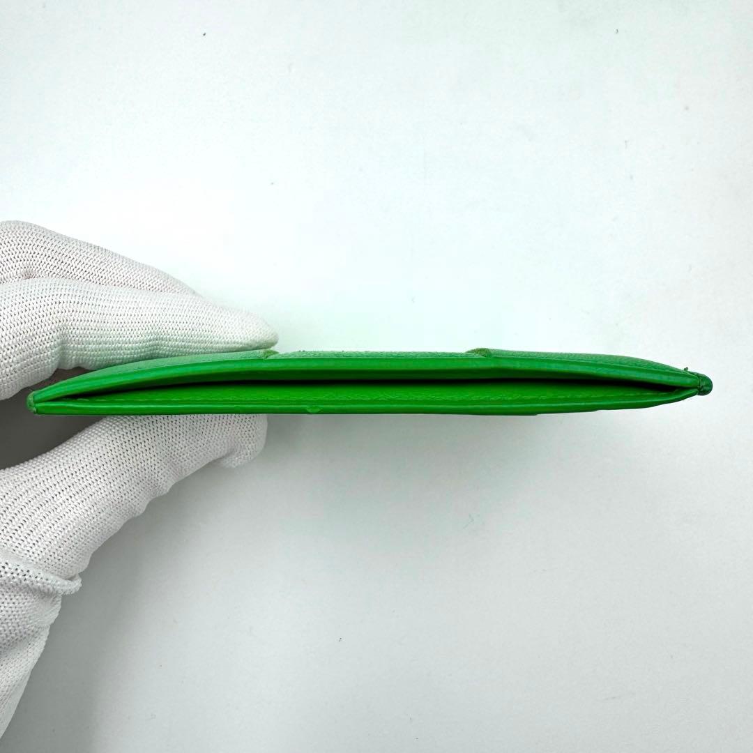 BOTTEGA VENETA カセット　名刺入れ　グリーン　本革