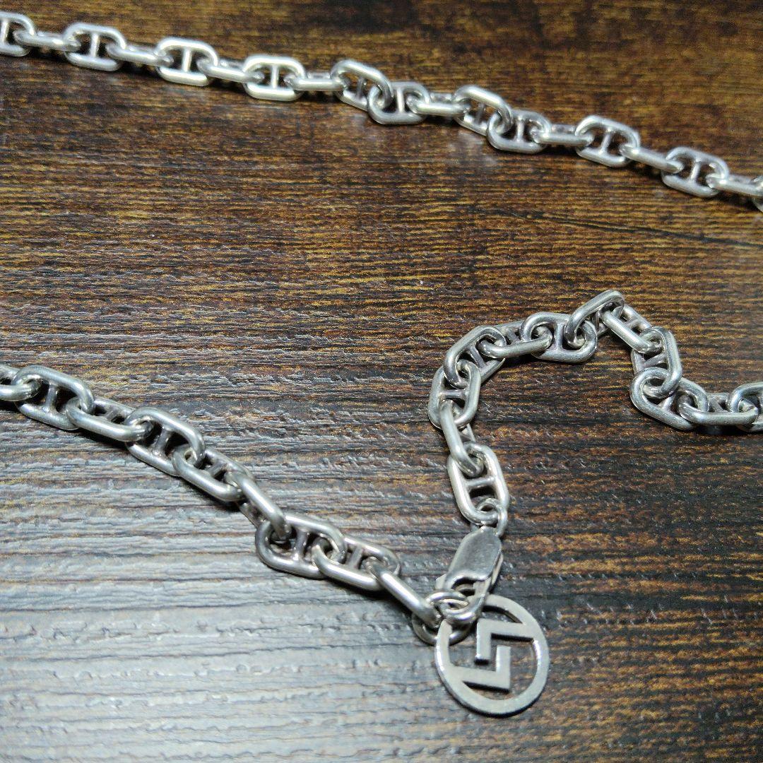 【極太】ネックレスチェーンシルバー925　メキシカンジュエリー好きにも