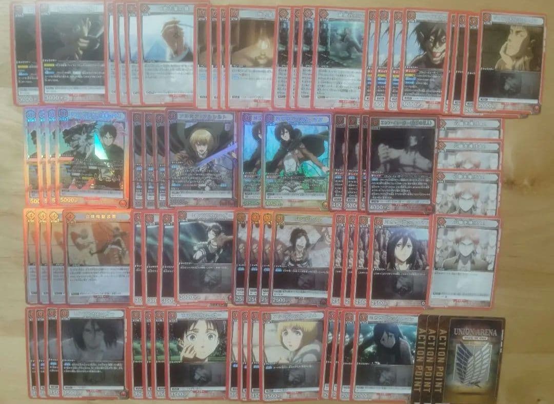 vol2対応 パーツap付き　8エレン　赤進撃デッキ　進撃の巨人