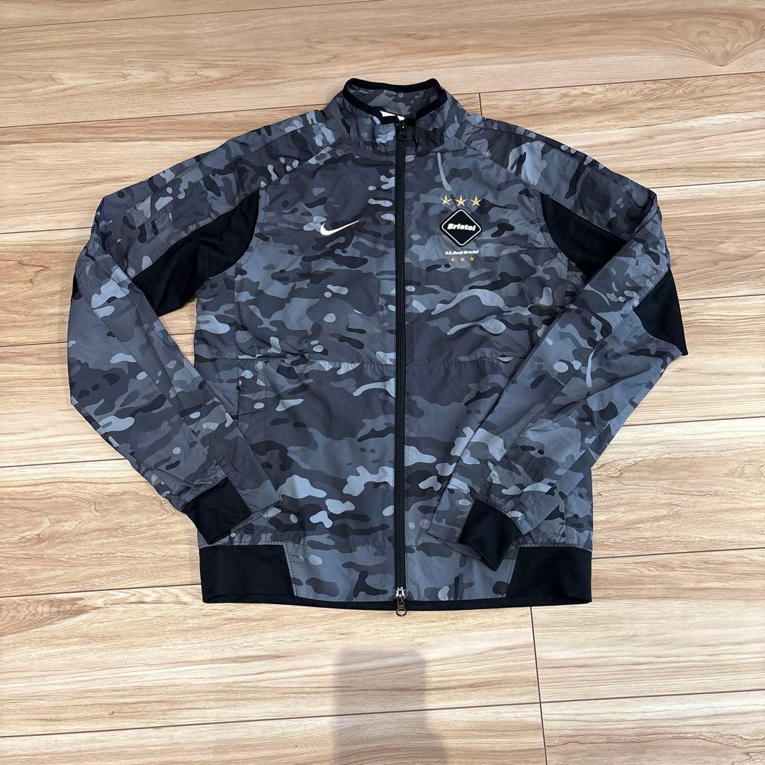F.C.R.B×NIKE ジャケット 黒系迷彩 Sサイズ