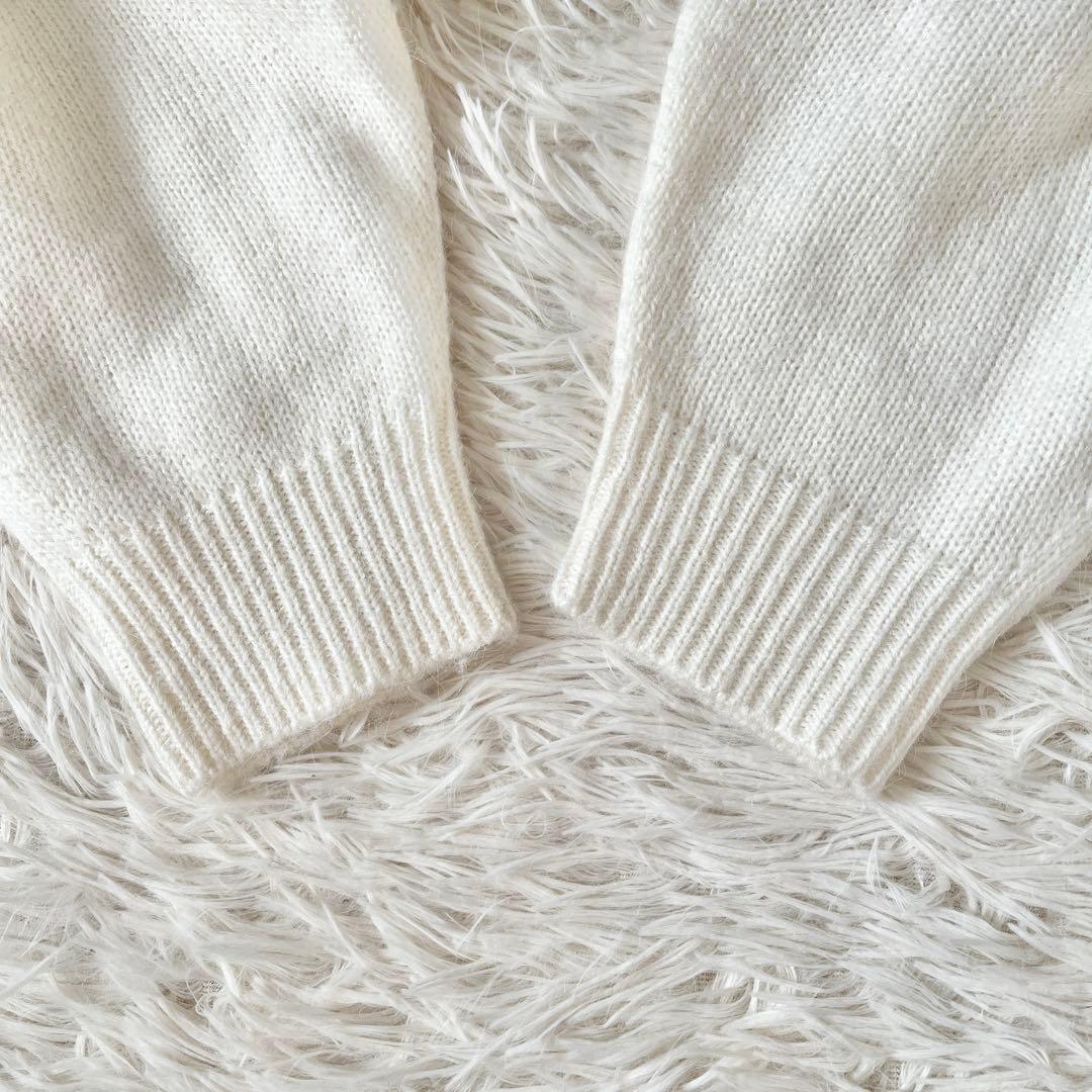 SNIDEL スナイデル レーストリミングオフショルプルオーバー ニット