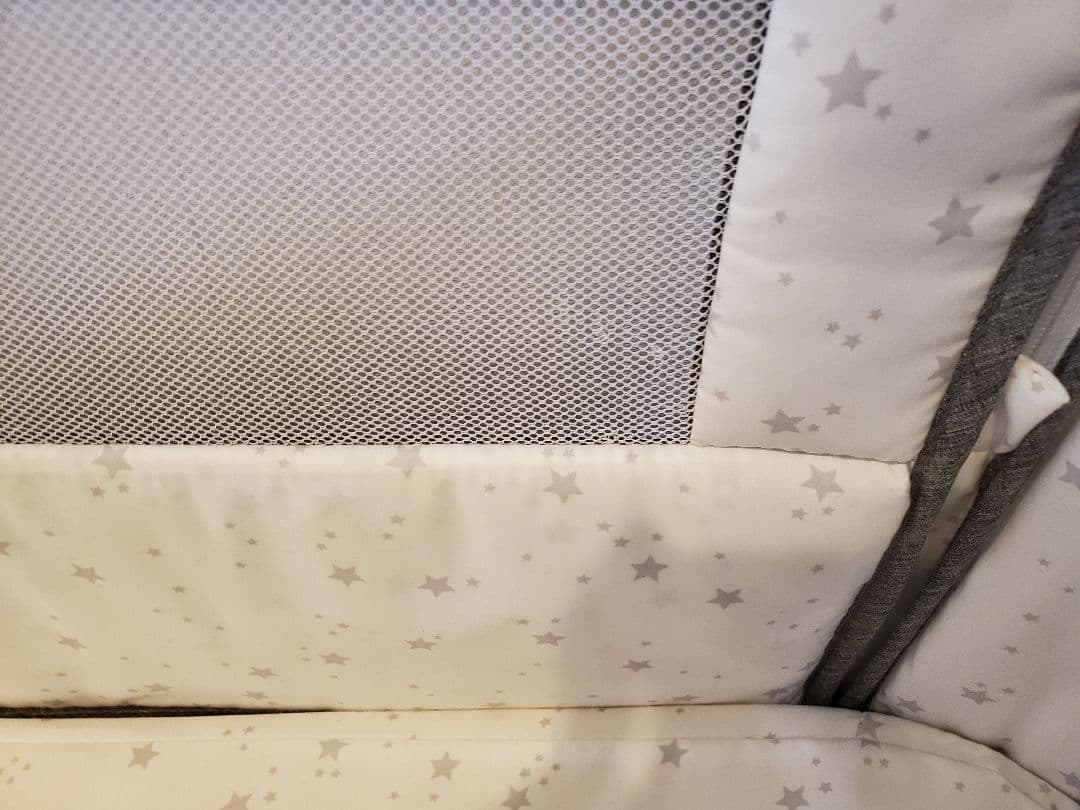 HZDMJ 2024新型ベビーベッド コンパクト　折りたたみ　グレー