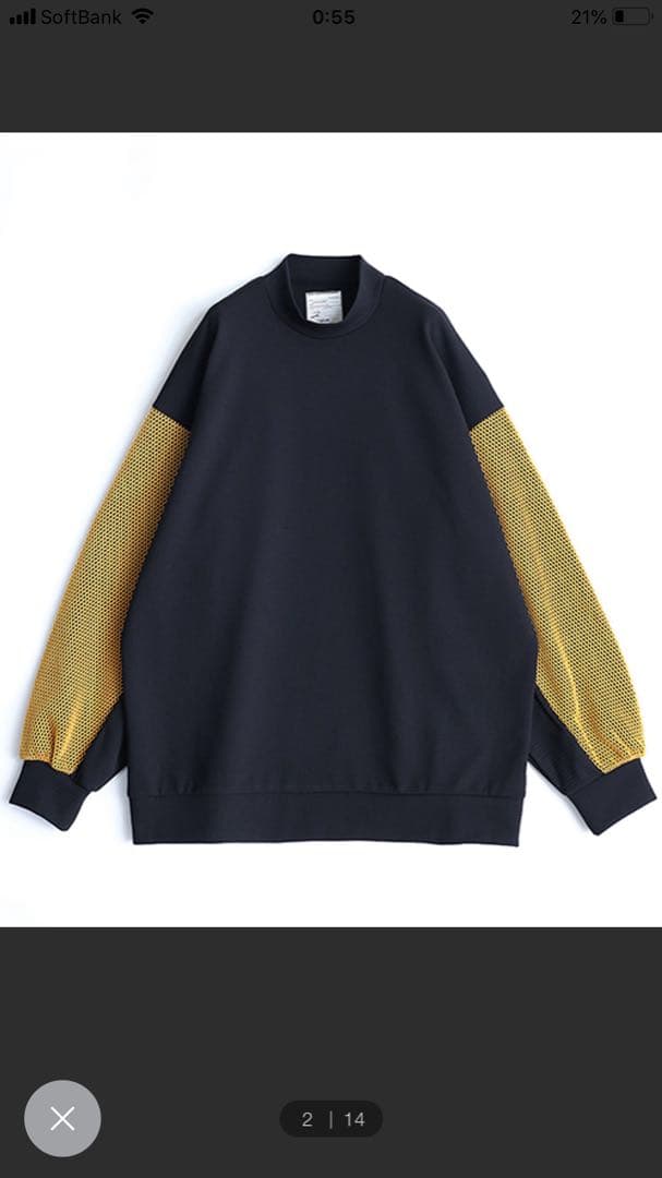 RIPPLE JQ L/S PULL OVER  値下げなし