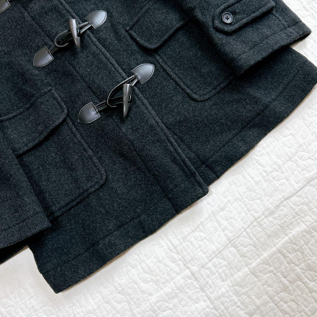 美品✨ イーストボーイ ダッフルコート イタリア製生地 裏地チェック チャコール