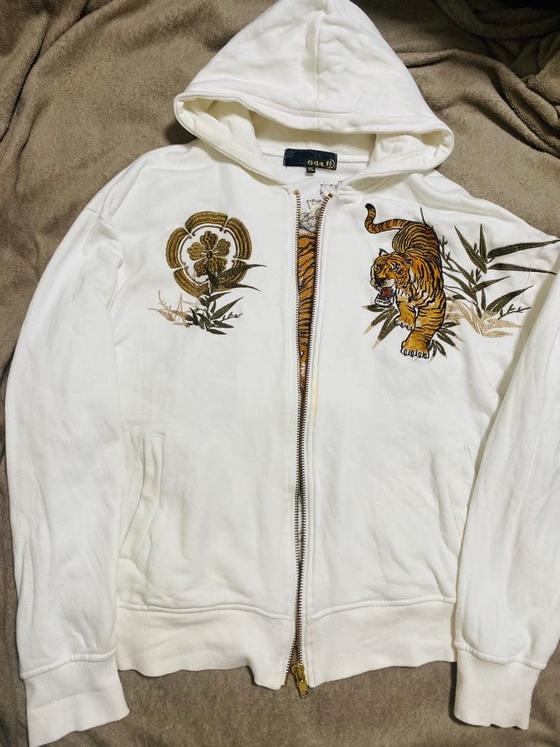 虎 絡繰魂 日本限定 パーカー スカジャン vintage unisex