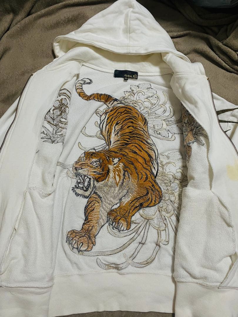 虎 絡繰魂 日本限定 パーカー スカジャン vintage unisex