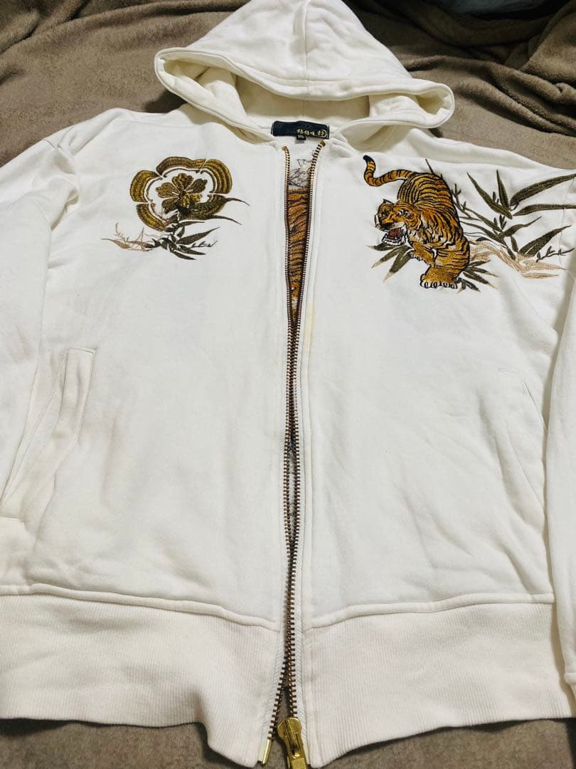 虎 絡繰魂 日本限定 パーカー スカジャン vintage unisex