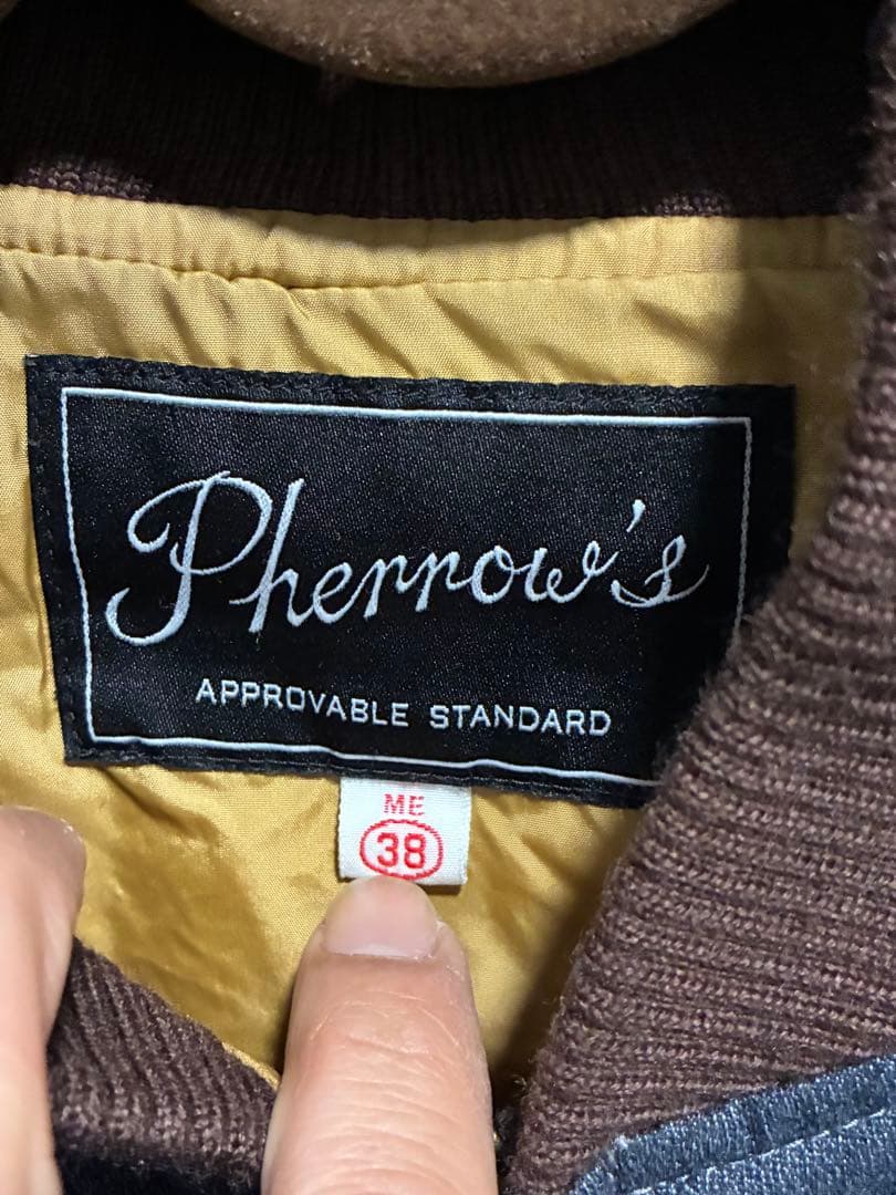 Pherrow's 中綿キルティングジャケット\"MUSTANGS\"38