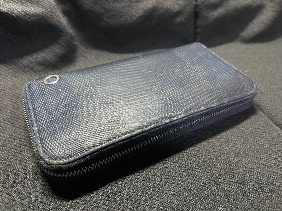 BVLGARI ブルガリ リザード革　長財布 ラウンドファスナー 付属品完備