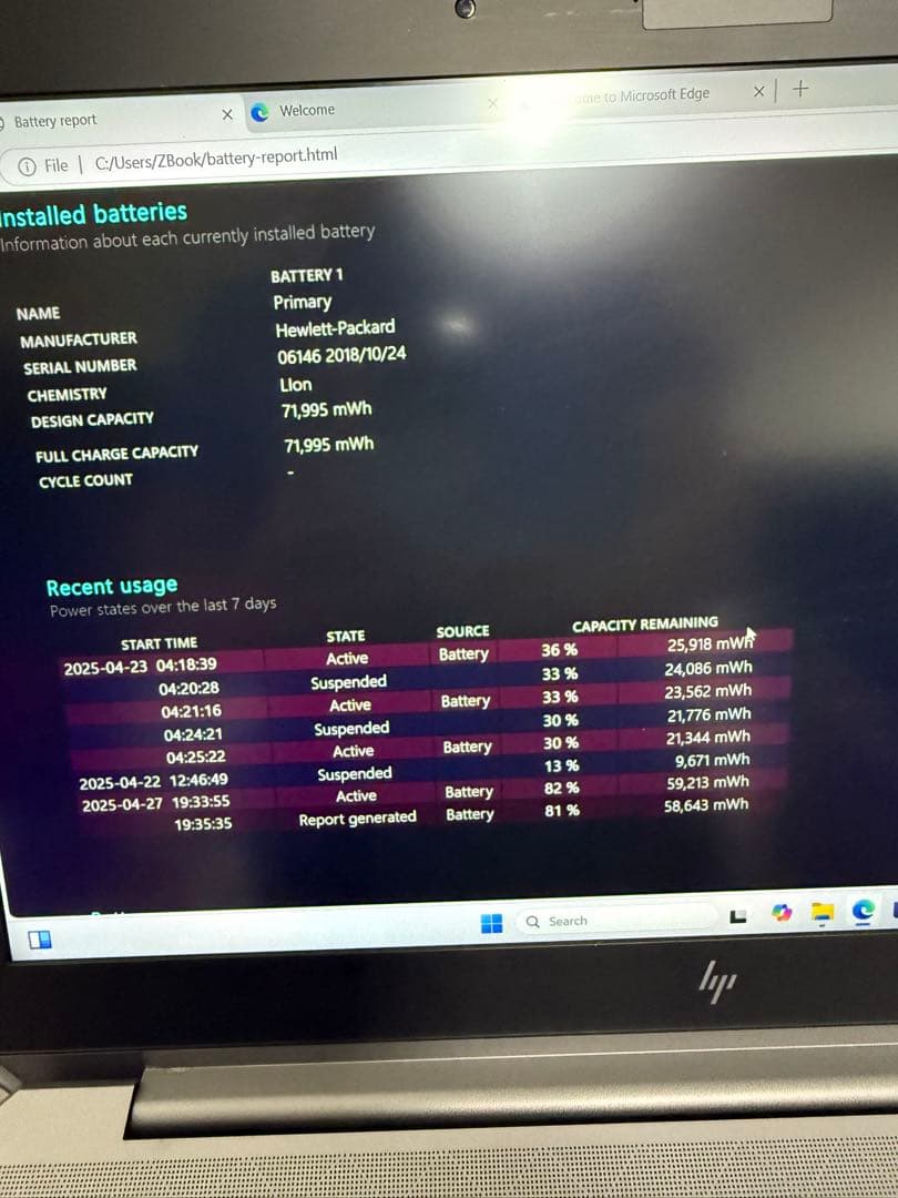 Windowsノート本体 HP ZBook 15 G5 i7 8850H